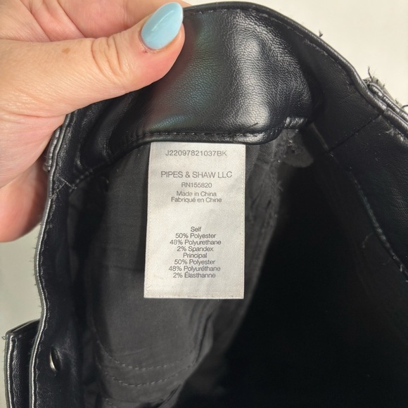 Veronica Beard Beverly Vegan Leather Skinny-Flare Pant size 26 - Picture 10 of 12